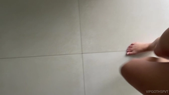 Anastasiagoth onlyfans Dick shows off her shaved cunt