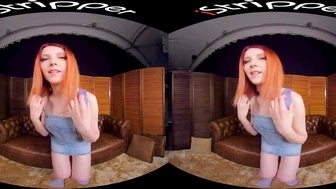 VR Solo - Рыжая красотка с идеальным телом скачет на твоем члене пока не кончит?б_Elin Flame