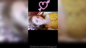 chubbyguati onlyfans  sucks rubber penis