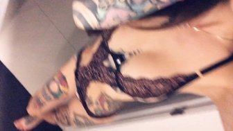 alxagc onlyfans Blissful chick strips small tits