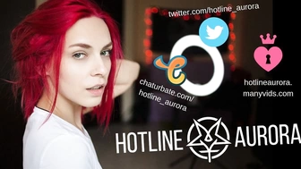 Hotline Aurora - pornhub Горячая рыжая трахается с большим членом и сквиртит тебе в рот, киска спреи крупным планом