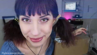 Manyvids Mylene onlyfans Fascinating skin strips and pulls pussy
