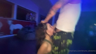 Bruno Dickemz aka bruno_dickemz onlyfans Flawless babe happily kneads huge tits