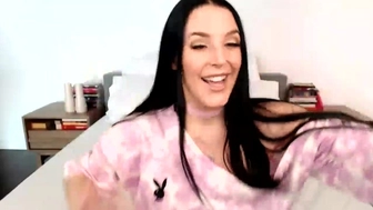 Angela White aka angelawhite onlyfans Crazy bitch fucks herself with fingers