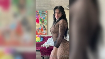 Lissa Aires aka lissaaires aka lissaairesvipclub onlyfans Busty babe strips and jerks off her cunt