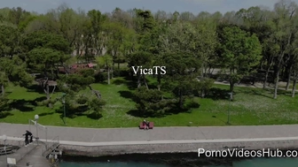 VicaTS onlyfans Insatiable bitch fucking with two