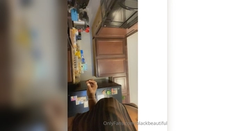 Blackbeauty aka blackbeautiful onlyfans Charming girl having fun with sex toy