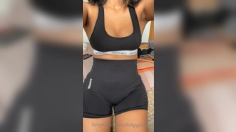 Oh honey aka dollyypocket onlyfans Cute model strips boobs