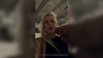 Jenna Lee aka jennaleexxx onlyfans Exquisite slut squeezes holes through panties