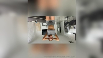 Kendra Karter aka kendrakarter onlyfans Incendiary hottie gently jerks off her cunt