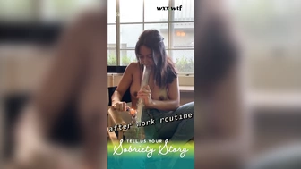 Крошку из колледжа, примеряющую одежду, трахают, Snapchat