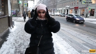 Kristina Sweet_Public минет, он кончил мне в рот в туалете в ресторане