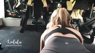 Leolulu_Workout превратился в жесткий трах в туалете спортзала