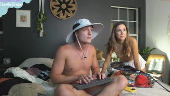 livanddrew chaturbate Coquette fingering pussy in the chamber