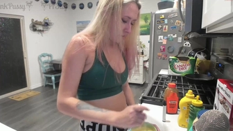 pr3ttyp1nkpussy Uniformed beauty fucks with sex machine