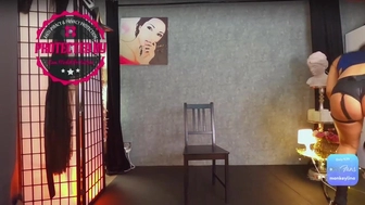 monkeylina Flawless babe happily kneads huge tits