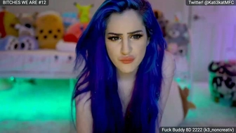 kati3kat Redhead female caresses big tits