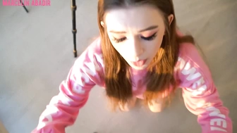 31 минет и окончание на лице Марселин Абадир