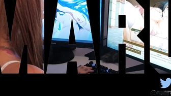Nutaku и рыжая делает анальный минет с камшотом в рот