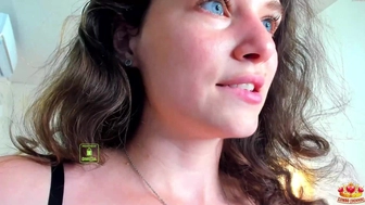 demurelixir Painted slut caresses small tits