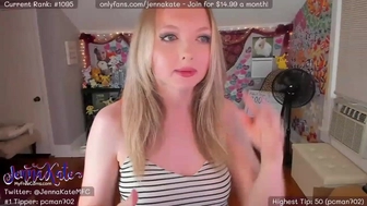 jennakate Graceful female admires beautiful tits