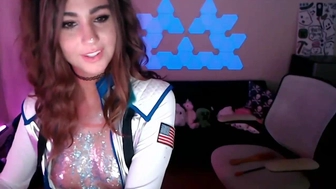 ghoztgirl  greedily fucks herself with a toy