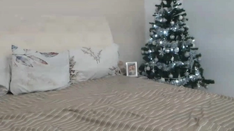 cherry_blonde Brunette in stockings shows shaved holes