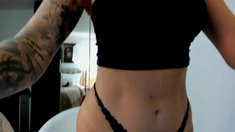 sweetndcrazy Busty blonde passionately masturbating cunt