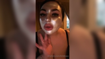 Anastasiya Berthier aka Anastasia Berthier aka artdikaya aka artdikaya_ onlyfans gorgeous marina fucks her cunt with a phallus