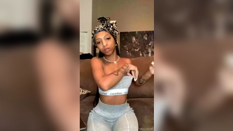 Bria Backwoods aka briabackwoods onlyfans crazy curva gently pulls pussy