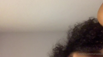 Mariaa Skyy aka mariaaskyy onlyfans mature babe jerking off her pussy