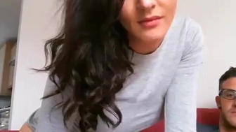 itslaurendotcom onlyfans beautiful chick caresses huge milkings