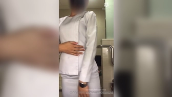 imhotnurse onlyfans black-haired handjob lying on the couch