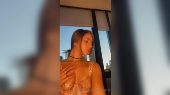 Emarr B aka emarrb onlyfans appetizing babe stiffens chocolate nest