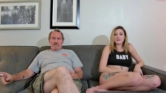 alice_and_daddy chaturbate blissful chick strips small tits