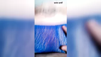 Cummings on Harpy's Blue Lace Panties_MisterAXR_1080p