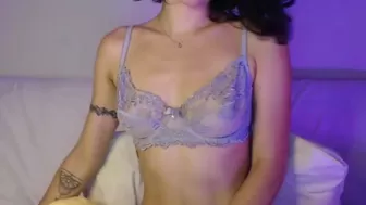 marysuz luxurious chick caresses lips sex