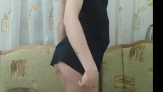 qeensgambit awesome brown girl in white stockings tickles her cap delicately