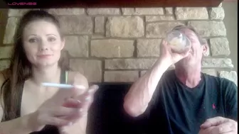 brookesawyer blonde with tattoo caresses huge boobs