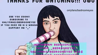 bedroomeyess blissful doll chatting in fries