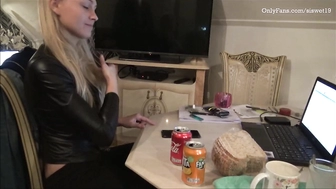 SiswetLive x Siswet19 - Gagging on his Cock;Then i get Fucked
