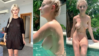 Eva Elfie Onlyfans contented her rear view