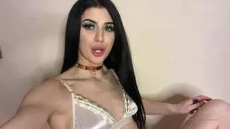 Mistress Karina spectacled slut fucked by sex toys