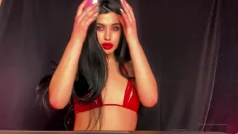 Mistress Karina not jerking off without the presence of a girlfriend
