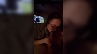 Andreaelizabethxo home blowjob video