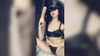 Mistress Karina wonderful chick fingering both holes hard