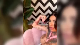 Megan Inky aka inky real shows off her milking