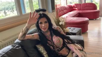 Megan Inky aka inky real skinny babe pleases with her appearance