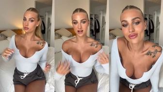 Erin Mia James onlyfans fingering in a public sextape