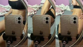 Salome Gil onlyfans slut plays drilling toy